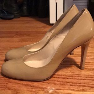 L.K. Bennet nude patent heels size 37 (US 7)